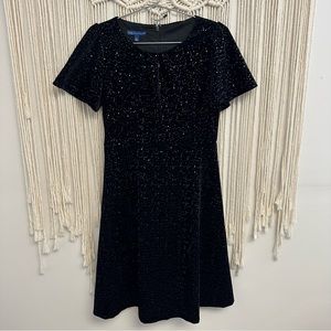 Talbots Sequin velvet dress